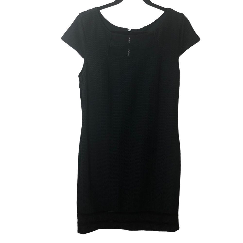 Sharagano Mesh Hem Dress Sz 12